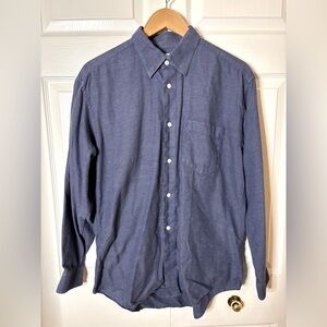 IM Product by Issey Miyake men’s medium-large blue cotton dobby shirt